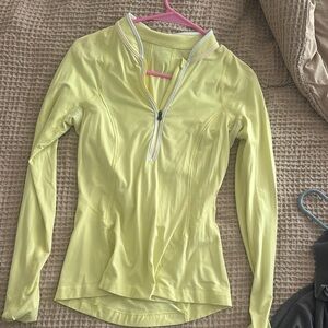 Lululemon Women's Yellow Zip-Up Top like new